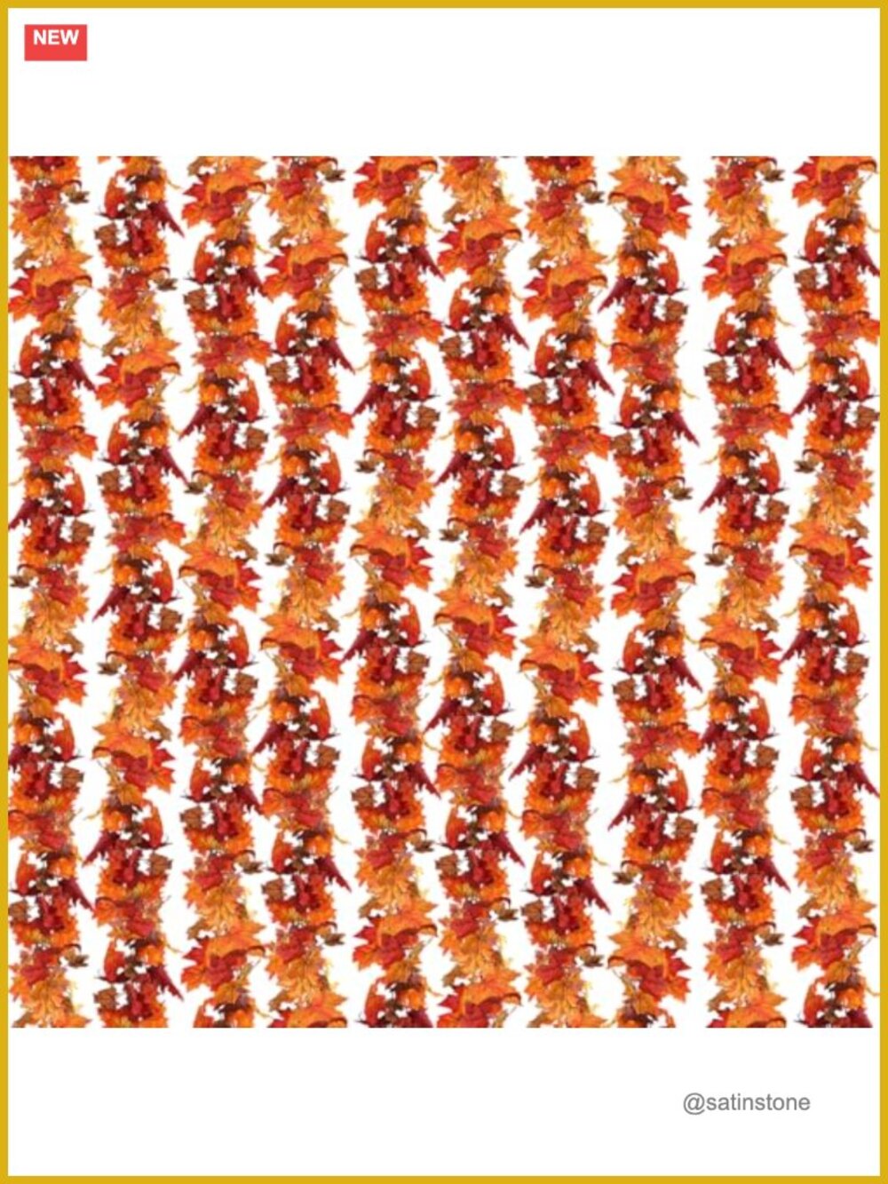 Artificial Fall Leaf Garland 118Ft Maple Leaves Thanksgiving Home Decor